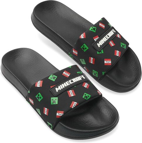 Minecraft Boys Sliders or Flip Flops for Beach and Pool - Boys Gifts in Saudi Arabia