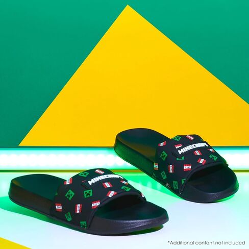 Minecraft Boys Sliders or Flip Flops for Beach and Pool - Boys Gifts in Saudi Arabia