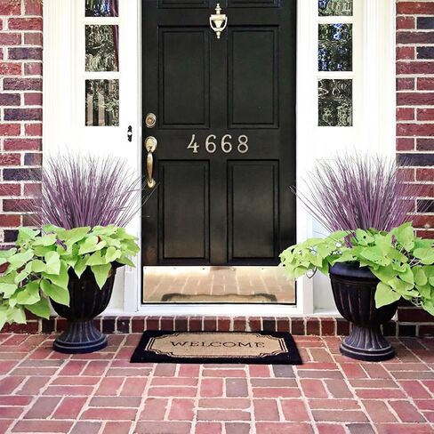 20Pcs Artificial Onion Grass Fake UV Resistant Outdoor Shrubs Plants Flowers Greenery Stems Faux Wheat Grass for Garden Window Box Porch Decor Home Red in Saudi Arabia