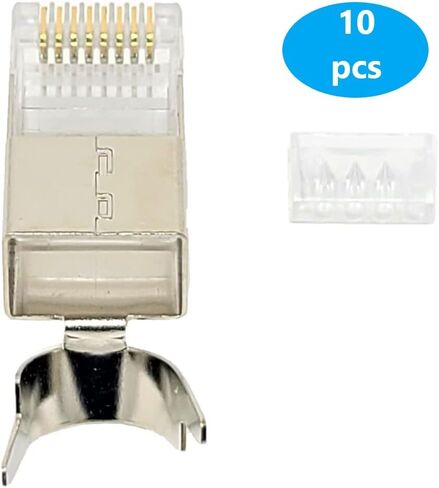 موصلات دقيقة 50 قدم CAT 6 Solid STP كابل إيثرنت كبير أسود in Kuwait
