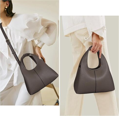 Small Tote Bag for Women Trendy Shoulder Handbag Pebble Leather Top-handle Satchel Bag Designer Crossbody Tote Purse in Saudi Arabia