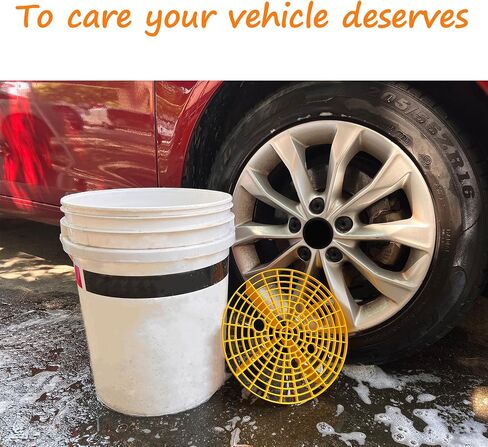 Car Wash Bucket Grit Guard Filter with Small Holes, 10.4-inch Diameter (Blue), Filters Dirt and Debris from Bucket While Washing, Perfect for Cleaning Cars, SUVs, RVs, Trucks, and More. in Saudi Arabia