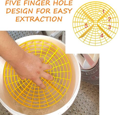 Car Wash Bucket Grit Guard Filter with Small Holes, 10.4-inch Diameter (Blue), Filters Dirt and Debris from Bucket While Washing, Perfect for Cleaning Cars, SUVs, RVs, Trucks, and More. in Saudi Arabia