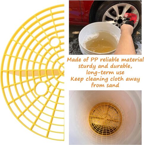 Car Wash Bucket Grit Guard Filter with Small Holes, 10.4-inch Diameter (Blue), Filters Dirt and Debris from Bucket While Washing, Perfect for Cleaning Cars, SUVs, RVs, Trucks, and More. in Saudi Arabia