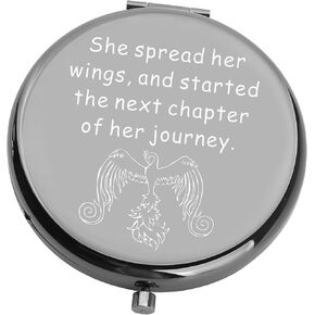 Inspirational Phoenix Gifts New Beginning Compact Makeup Mirror Rising Phoenix Gifts Phoenix Bird Pocket Mirror (PhoenixBlackMirror)