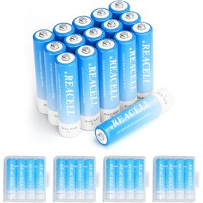 REACELL 8 Pack AA Batteries Rechargeable, 1.2V 2800mAh High Capacity NiMH Double AA Battery with Box