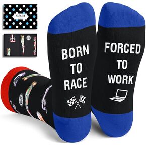 Zmart Unisex Race Car Socks Men Racing Socks, Dirt Tracking Racing Gifts For Men Race Car Gifts Dirt Racing Gifts Dirt Track Racing Gifts