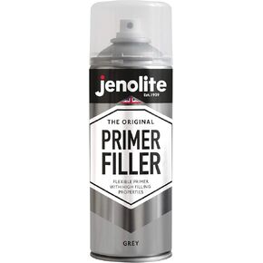 JENOLITE Primer Filler Aerosol Paint | BLACK | Flexible Primer with High Filling Properties | Fills Small Dents & Scratches for Smooth Finish | 400ml (13.5fl oz)