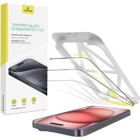 DUMOSONG for iPhone 15 Pro Screen Protector 6.1" [9 H Surface Hardness] [Anti-Fingerprint & Anti Glare], Full Coverage Tempered Glass Compatible for iPhone 15Pro Scratch Resistant & Smudge Resistant 3 Pack
