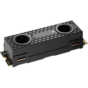 كورسير MP700 برو هيدرو اكس سيريز 2TB M.2 PCIe الجيل الخامس x4 NVMe 2.0 SSD - M.2 2280 - قراءة متتابعة حتى 12400 ميجابايت/ثانية - تي ال سي ناند عالية الكثافة - كتلة مياه مثبتة مسبقا - اسود