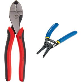 Gardner Bender GS-388 Electrical Pliers, Crimper & Cutter, Comfort Grip, Aluminum & Klein Tools 11055 Wire Cutter and Wire Stripper, Stranded Wire Cutter, Solid Wire Cutter, Cuts Copper Wire