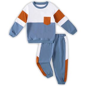 Toddler Boy Clothes Long Sleeve Hoodie Sweatsuits Tops and Pants 2Pcs Boys Fall Winter Outfits Set