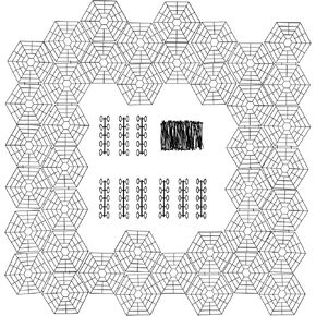 Pond Protectors Plastic Web Hexagonal Pond Guard Netting Floating on Water Resist Herons Racoons Cats Crows Seabirds (30 Pack)