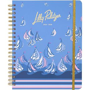 Lilly Pulitzer Planner 2024-2025, Agenda Dated August 2024 - December 2025, Weekly Planner & Monthly Calendar, Stickers, Pockets, Bahamas Beachcomer