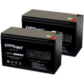 ExpertPower® 12V 7.2AH Sealed Lead Acid (SLA) Rechargeable Battery for Security Alarm System With F2 Terminals || EXP1272 in Kuwait