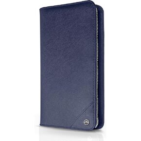 Family 4 Passport Holder - Travel Wallet RFID Blocking, Document Organizer, Essentials Plane Accessory Cover for Women Men (Black)