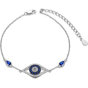 سوار العين الشريرة من PEIMKO من الفضة الإسترليني اليونانية سوار العين الشريرة أنيق لحماية العين هدية مجوهرات للنساء in Kuwait