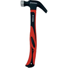 INTERTOOL Sheet Metal Hammer, 300g / 10.5 oz., Tinners, Cross Peen, Engineer, Riveting, Framing, Tack, 11" Shock Absorbing Fiberglass Handle HT08-0203