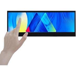 VSDISPLAY 14.5 Inch 2K 2560x720 LCD Monitor Touch Panel 14.5'' Stretched Bar Display with Mini HD-MI Type-C Video Input for Gaming/PC/Laptop/Computer Monitoring Extra Secondary Screen in Kuwait