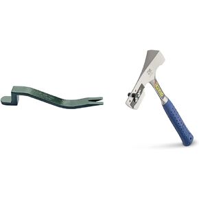 PacTool RS501 Roof Snake Tool - Shingle Pry Bar - Heavy Duty Nail Remover Tool - Roof Shingle Remover - Professional Roofing Tools & The Hillman Group 42041 Galvanized Roofing Nails, 1-Inch, 100-Pack