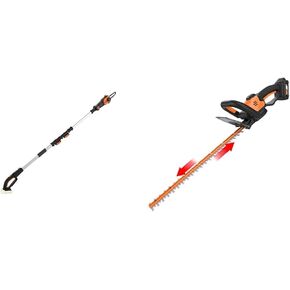 WORX 20V 8" Pole Saw Bundle with Oregon Premium Bar and Chain Oil