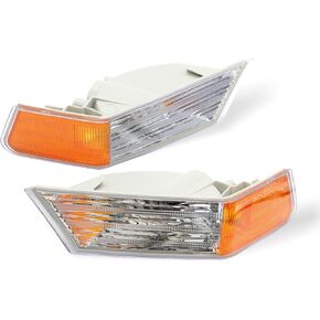 Parking Light Turn Signal Directional Lamp Front Pair Set CH2526102 CH2527102 Compatible with Patriot 2007-2017 68004181AC 68004180AC Driver and Passenger