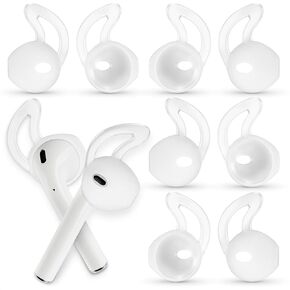 White Earbud Replacement Tips - 3 Pairs Ear Hooks for Airpods Noise Isolation Tips Small Airpod Pro Ear Tips for S, M, L - Silicone Earbud Cover Tips for Bose Soundsport Earbuds Earphones Cover
