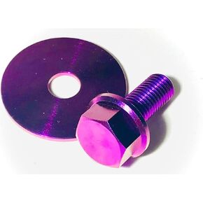 Titanium Predator 212 Go Kart Clutch Bolt & Washer (Purple)
