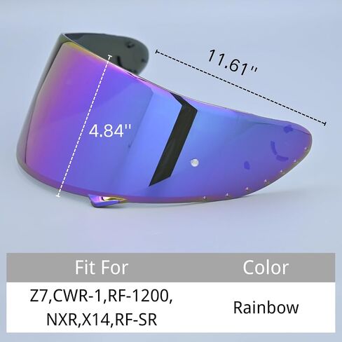 درع CWR-F1 لقناع RF-1200 Z7 NXR RF-SR X14 واقي خوذة دراجة نارية بديل للحماية من الأشعة فوق البنفسجية ضد الخدش، عالمي (Revo Deep Gold Red) in Kuwait