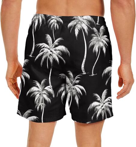 Mens Swim Trunks Quick Dry Mens Swimwear Swimsuit for Mens with Drawstring Suit for Swim, Board, Surf, Paddle in Saudi Arabia
