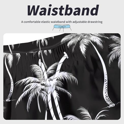 Mens Swim Trunks Quick Dry Mens Swimwear Swimsuit for Mens with Drawstring Suit for Swim, Board, Surf, Paddle in Saudi Arabia