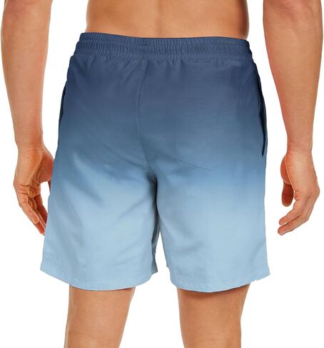 Mens Swim Trunks Quick Dry Mens Swimwear Swimsuit for Mens with Drawstring Suit for Swim, Board, Surf, Paddle in Saudi Arabia