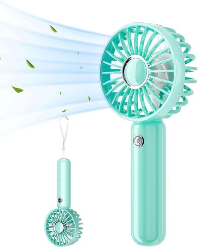 Mini HandHeld Portable Fan, Small Personal Battery Operated Fan Lash Fan usb Rechargeable 3 Speed Adjustable for Outside Travel Patios Indoor Shop Women Men Kids Girl Eyelash Makeup,black in Saudi Arabia