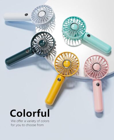 Mini HandHeld Portable Fan, Small Personal Battery Operated Fan Lash Fan usb Rechargeable 3 Speed Adjustable for Outside Travel Patios Indoor Shop Women Men Kids Girl Eyelash Makeup,black in Saudi Arabia