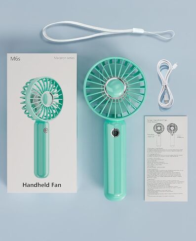Mini HandHeld Portable Fan, Small Personal Battery Operated Fan Lash Fan usb Rechargeable 3 Speed Adjustable for Outside Travel Patios Indoor Shop Women Men Kids Girl Eyelash Makeup,black in Saudi Arabia
