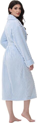 أرواب فاخرة للنساء - رداء حمام نسائي طويل من الصوف فائق النعومة ومريح in Kuwait