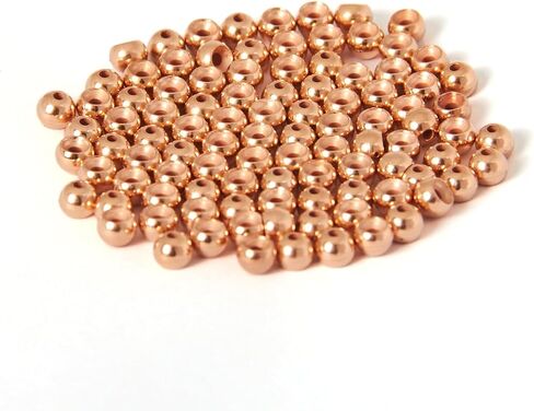 100 PCS Fly Tying Beads Tungsten Beads Nymph Head Ball Fly Tying Materials Hook Size 6#-20# 2.0 2.7 3.15 3.5 3.8 4.0 4.65 Nickle Gold Copper Silver Rainbow Color in Kuwait