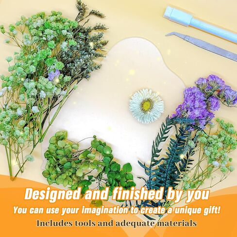 Preserved Flowers Gifts for Women, with LED Light and Acrylic Dry Erase Board, DIY Floral Desk Lamp Decor Kits, Cool Birthday Gifts for Mom, Her, Girlfriend, Grandma, Teacher, Wife, Sister(Purple) in Saudi Arabia