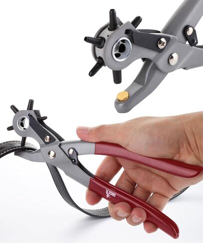 UNCO- Leather Hole Punch Tool, Multi Hole Sizes for Belts and Leather in Kuwait