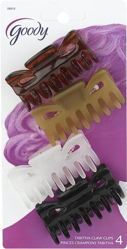 Goody Classics Claw Hair Clip, 2 On Half, 0.385 Ounce, 2 Count (Pack of 3) in Saudi Arabia