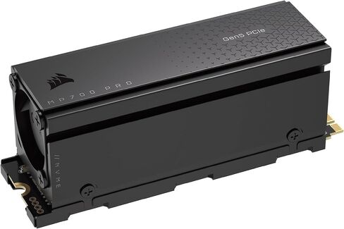 Corsair MP700 PRO Hydro X Series 2TB M.2 PCIe Gen5 x4 NVMe 2.0 SSD – M.2 2280 – Up to 12,400MB/sec Sequential Read – High-Density TLC NAND – Pre-Installed Water Block – Black in Kuwait