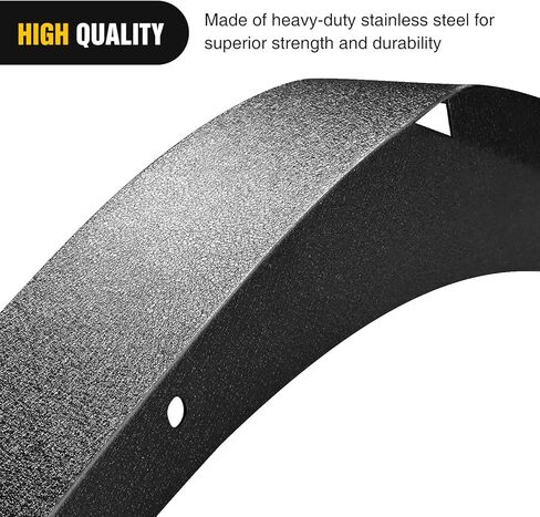 Nilight Off-Road Fender Flares Kit Compatible with 1997-2006 Wrangler TJ & LJ Heavy-Duty Solid Steel Black Textured Front Rear Flat 4 PCS in Saudi Arabia