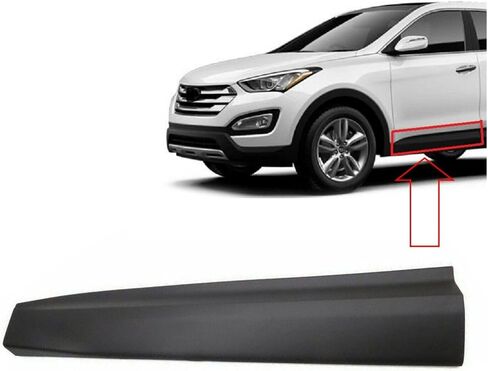 Right Rear Fender Molding Wheel Flare Garnish Fits for 13-18 Santa Fe Sport, Replaces OEM 87742-4Z000 DM134W in Saudi Arabia