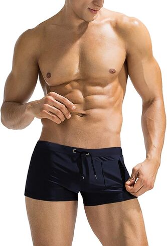 COOFANDY Mens Swim Trunks Swimwear Bathing Suit Swim Brief Square Leg Board Short S-3XL in Saudi Arabia