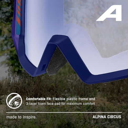 ALPINA CIRCUS - نظارات الدراجة الجبلية مع حماية 100% من الأشعة فوق البنفسجية in Kuwait