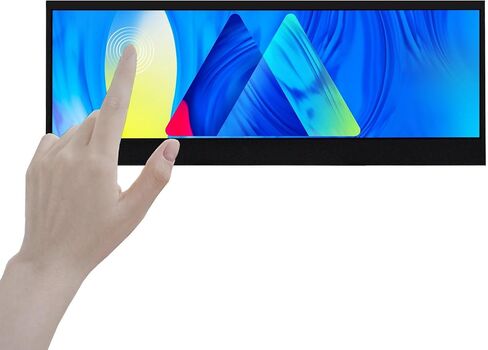 VSDISPLAY 14.5 Inch 2K 2560x720 LCD Monitor Touch Panel 14.5'' Stretched Bar Display with Mini HD-MI Type-C Video Input for Gaming/PC/Laptop/Computer Monitoring Extra Secondary Screen in Kuwait