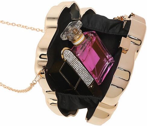 Women Sparkly Acrylic Clutch Unique Shape Acrylic Purse Metallic Acrylic Handbag Fancy Evening Bags for Party Prom in Saudi Arabia