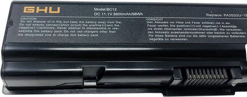 GHU Battery 58 Wh Replacement for PA3533U-1BRS PA3533U-1BAS PA3534U-1BAS PA3534U-1BRS PA3535U-1BAS Compatible with Laptop A200 A205 A210 A215 A300 A305 A355D L200 L305 M200 Pro A200 L300D in Saudi Arabia