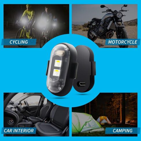 Colorful Led Aircraft Strobe lights Motorcycle Lights,LED Flash Position Wireless Light Aircraft Airplane Helicopter Warning Lights (4PCS) in Saudi Arabia