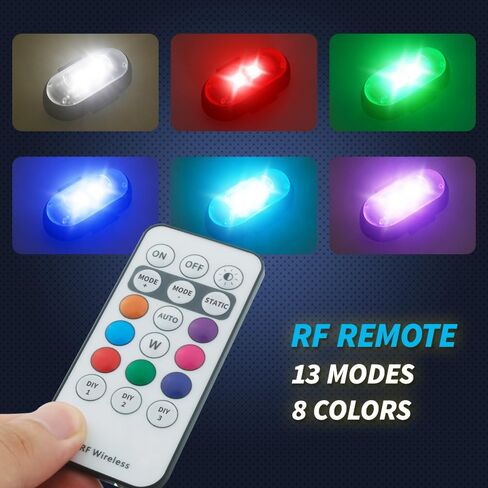 Colorful Led Aircraft Strobe lights Motorcycle Lights,LED Flash Position Wireless Light Aircraft Airplane Helicopter Warning Lights (4PCS) in Saudi Arabia
